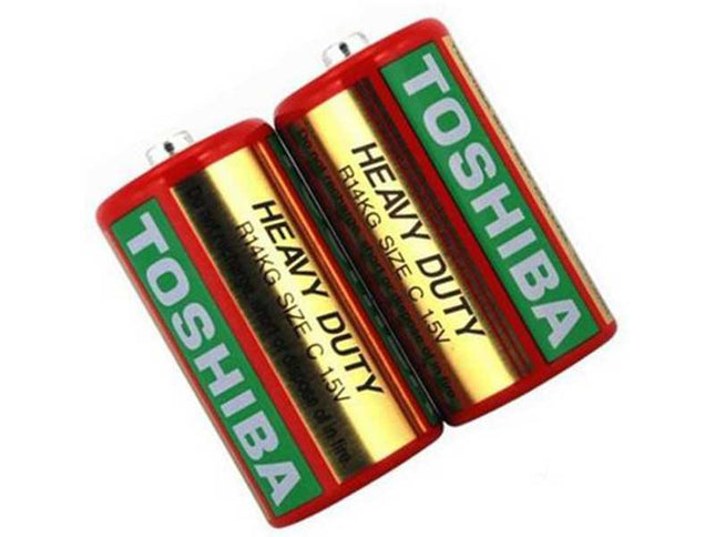 Set 2 baterii R14 nealcaline Toshiba shrink