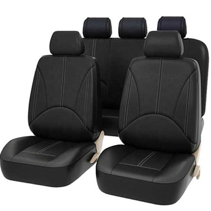 Set huse auto piele ecologica negru