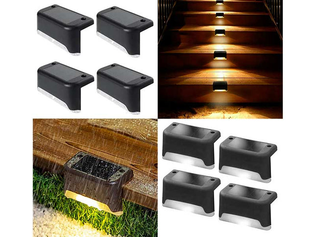 Set 4 lampi solare pentru scari