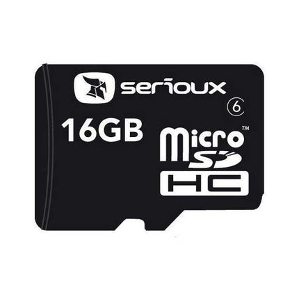 MicroSDHC 16Gb SERIOUX cu adaptor clasa10