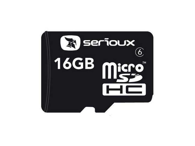 MicroSDHC 16Gb SERIOUX cu adaptor clasa10