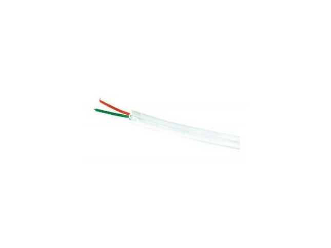 Cablu telefon 2 fire alb 100m