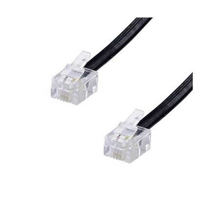Cablu telefon cu mufe 5m negru