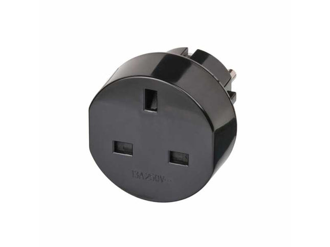 Adaptor UK/RO negru HQ
