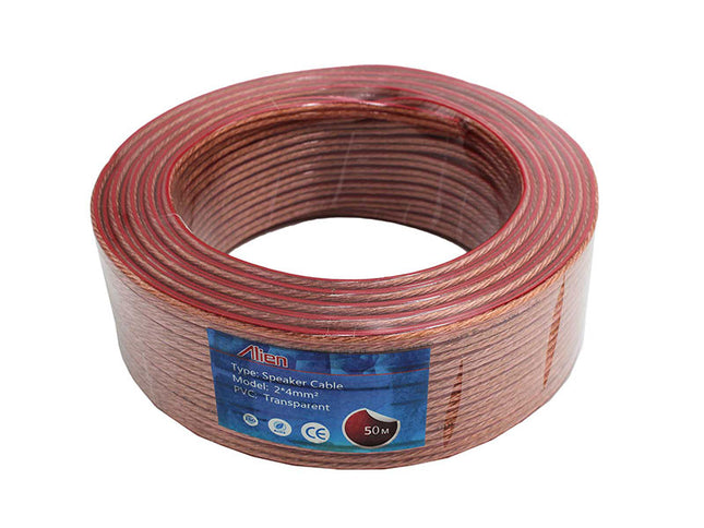 Cablu difuzor transp 2x4mm rola 50m