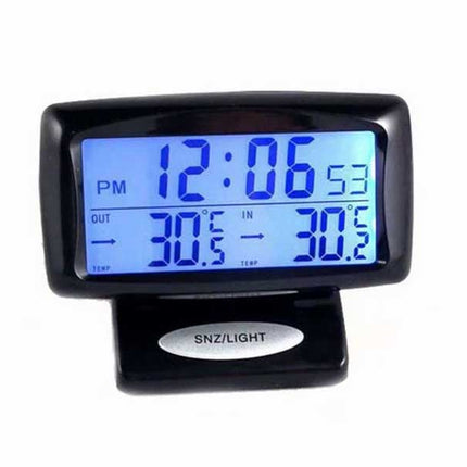 Ceas cu alarma si termometru de interior-exterior