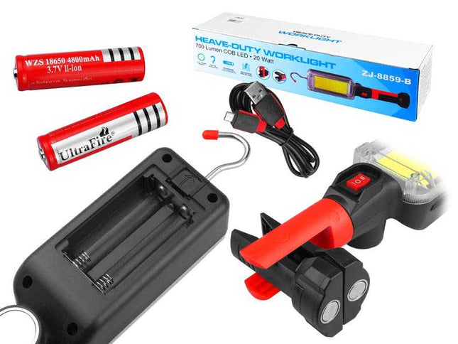 Lampa atelier 30+7leduri cu acumulator