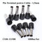 Pin terminali cablu E1508 negru set
