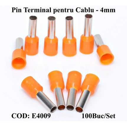 Pin terminali cablu E4009 portocaliu set