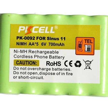 Grup de 5 acu R6 6V 700ma PKCELL