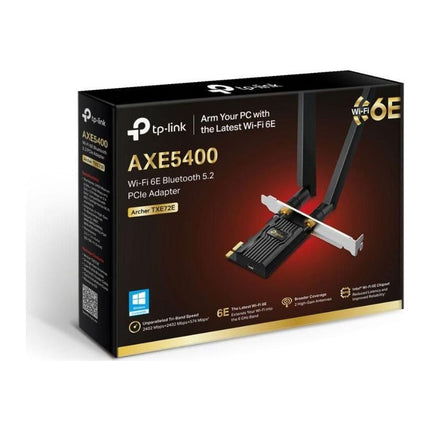 Placa PCIe Wi-Fi 6E TP-Link Archer TXE72E, AX5400 Tri-Band, Bluetooth, 2 antene - imagine 2