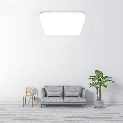 Plafoniera Slim Milky 32W=280W, 370x370 mm, 6500K, lumina rece