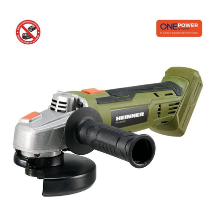 Polizor unghiular cu acumulator Heinner One Power HR-LPU001, 18 V, 125 mm, 9500 rpm (fara acumulator si incarcator)