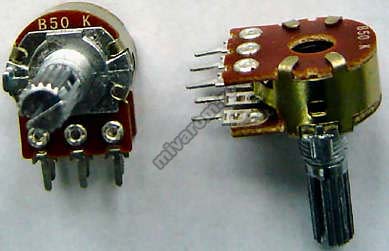 Potentiometru stereo 100k