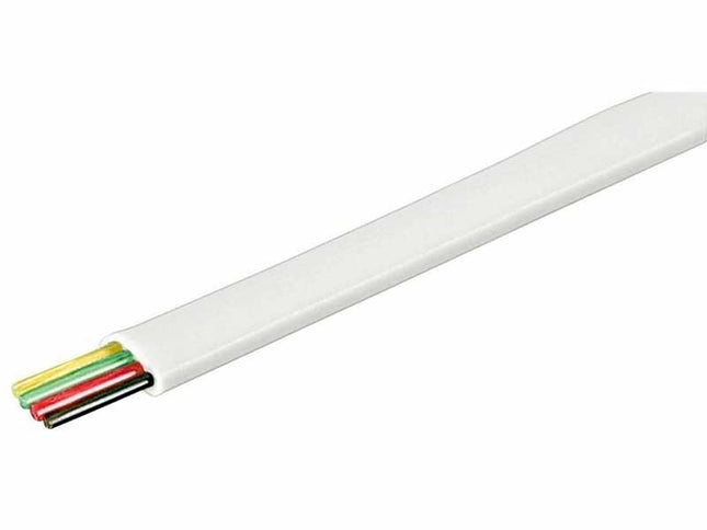Cablu telefon 4 fire alb 100m