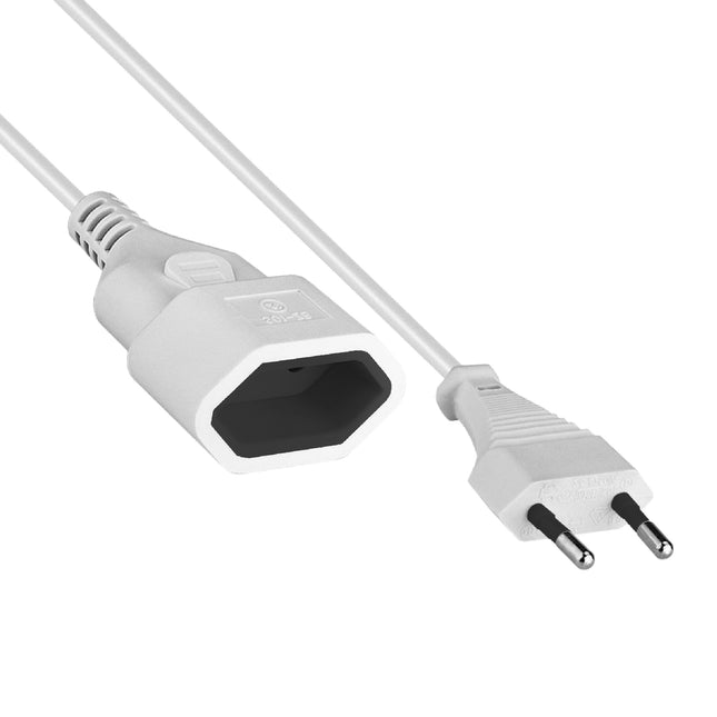 Prelungitor 2 metri cu 1 Nechuko, Cablu 2x 0.75mm, Culoare Alb, Putere 550W 10A, TED Electric TED004154