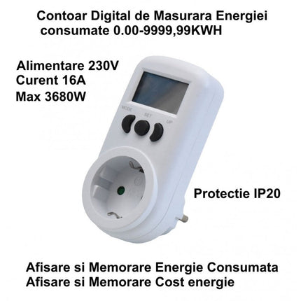Priza Digitala Monitorizare Consum Energetic