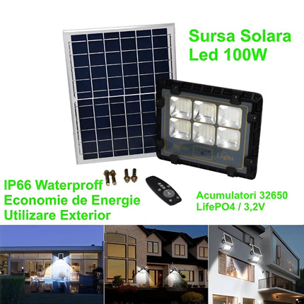 Proiector LED Solar - Variante Putere 100W 400W