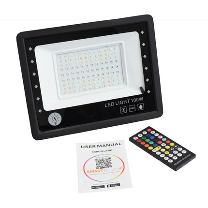 Proiector LED Inteligent RGBCW 100W, Control 100W Bluetooth