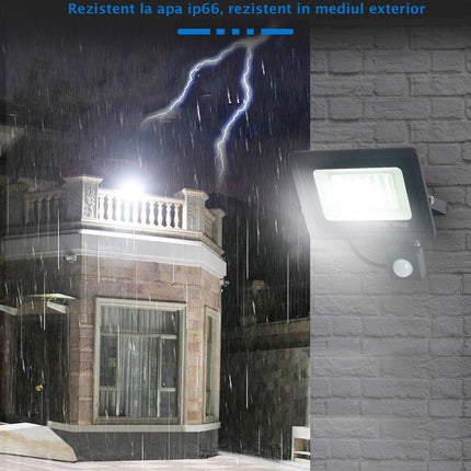 Proiector slim led SMD 20W senzor IP66