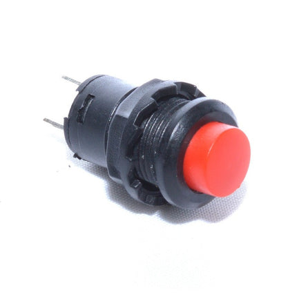 Buton push, prin apasare retinere 12x28mm