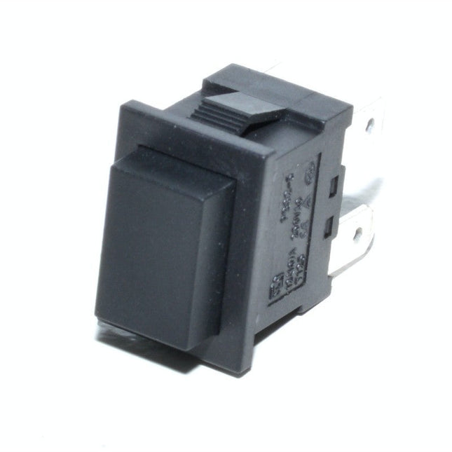 Buton intrerupator dreptunghi negru pentru protectie