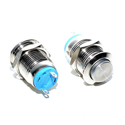 Buton metalic prin apasare fara retinere 12mm 220V