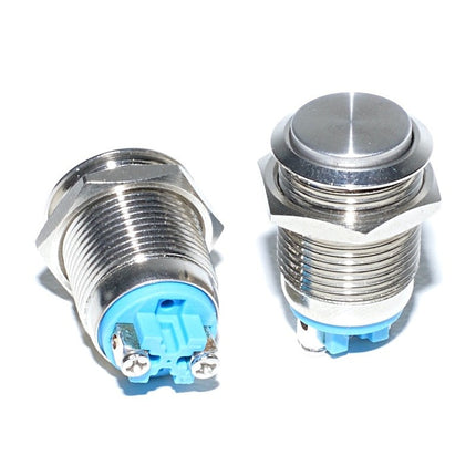 Buton metalic prin apasare fara led 16mm 220V