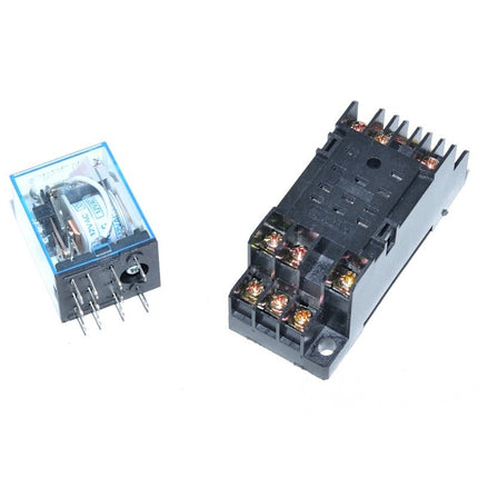 Releu electromagnetic 12V AC 11P soclu