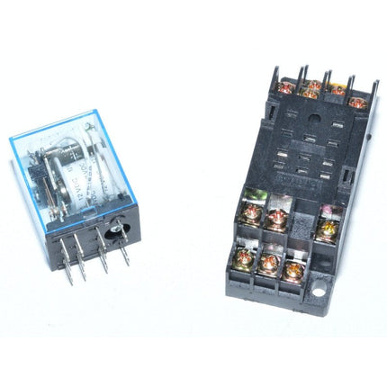Releu electromagnetic 12V DC 11P soclu