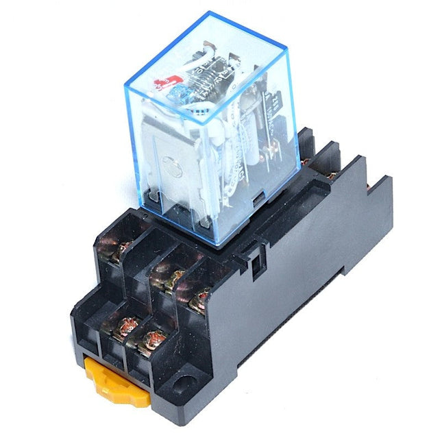 Releu electromagnetic 12V DC 11P soclu - Automatizari si control