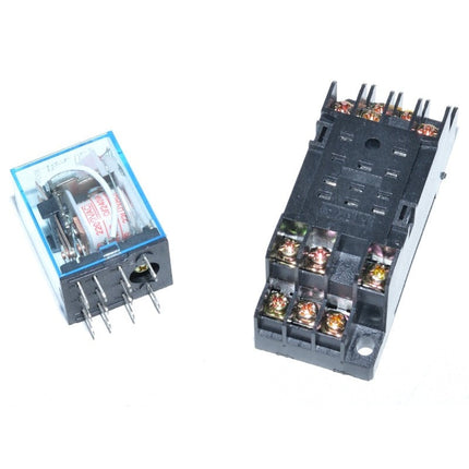 Releu electromagnetic 220V AC 11P soclu
