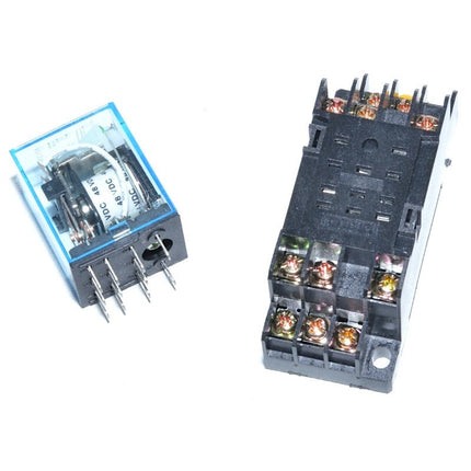 Releu electromagnetic 48V AC 11P soclu