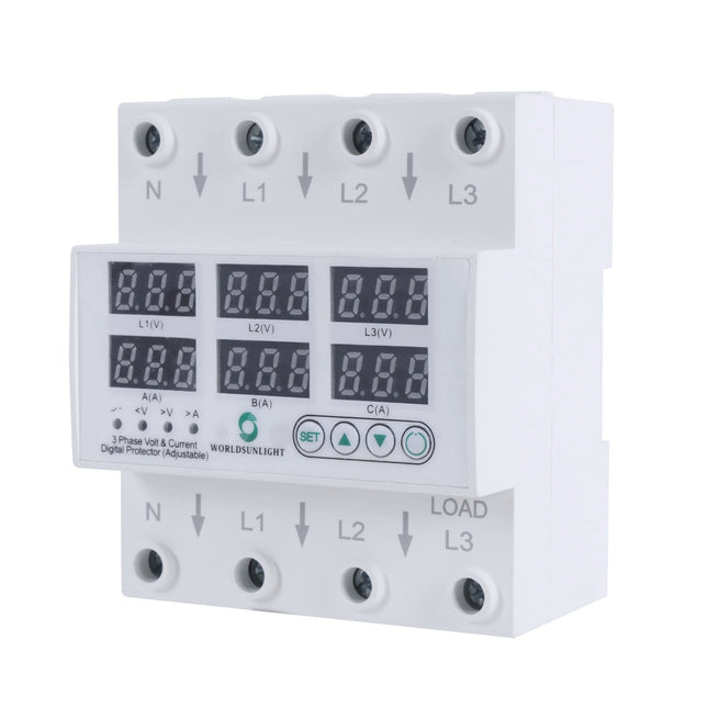 Releu trifazic pe sina DIN 63A 220V