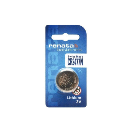 Baterie Litiu 3V CR2477N 950mAh cu Guler, Dimensiuni 24.5 x 7.7 mm Renata Bulk