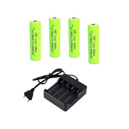 Incarcator 4 acumulatori Li-Ion 18650 5000 5000mAh - Alimentare si incarcare
