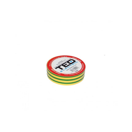Banda izolatoare 10m x 19mm Galben-Verde, TED