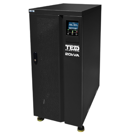 UPS 20kVA LCD display NU include acumulatori dubla conversie 3/1(trifazat-monofazat) TED UPS Expert