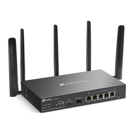 Router VPN TP-Link Omada ER706W-4G, 4G+ Cat6, Wi-Fi 6 AX3000, 5 porturi Gigabit + SFP - imagine 2