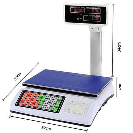 Cantar electronic 10g/50Kg cu imprimanta
