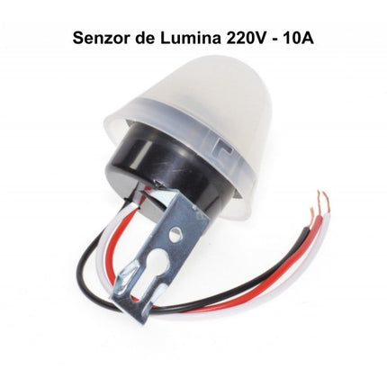 Senzor lumina crepuscular 220V, 10A alb 220V