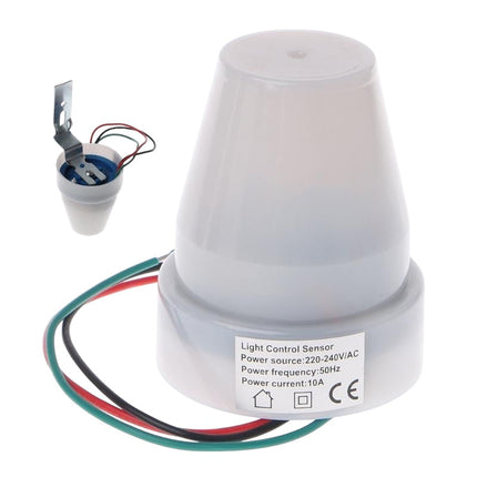 Senzor crepuscular 220V lumina, alb 360˚