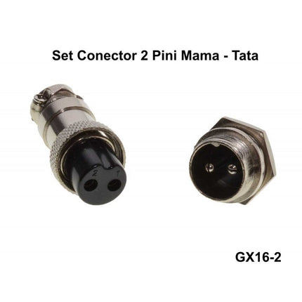 Set conectori mama-tata din metal tip