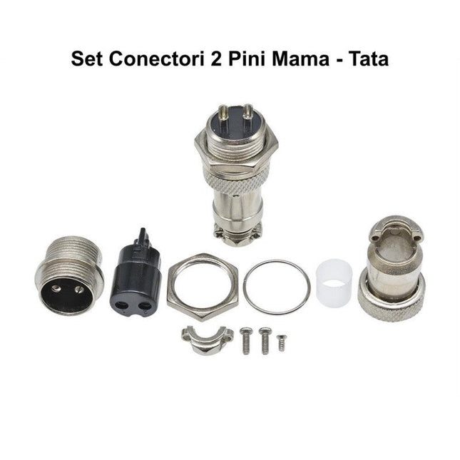 Set conectori mama-tata din metal tip