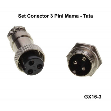 Set conectori mama-tata din metal tip
