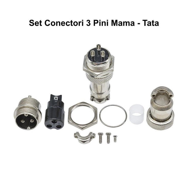 Set conectori mama-tata din metal tip