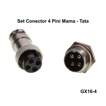 Set conectori mama-tata din metal tip