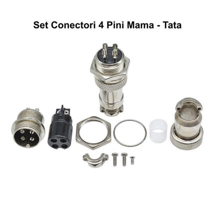 Set conectori mama-tata din metal tip