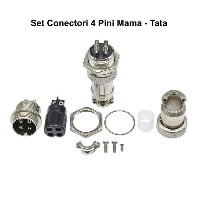 Set conectori mama-tata din metal tip