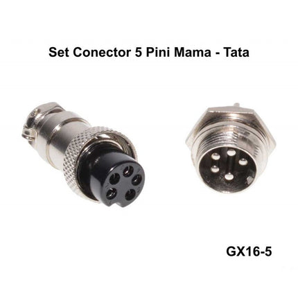 Set conectori mama-tata din metal tip